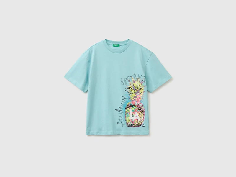 T-shirt over fit con stampa fotografica