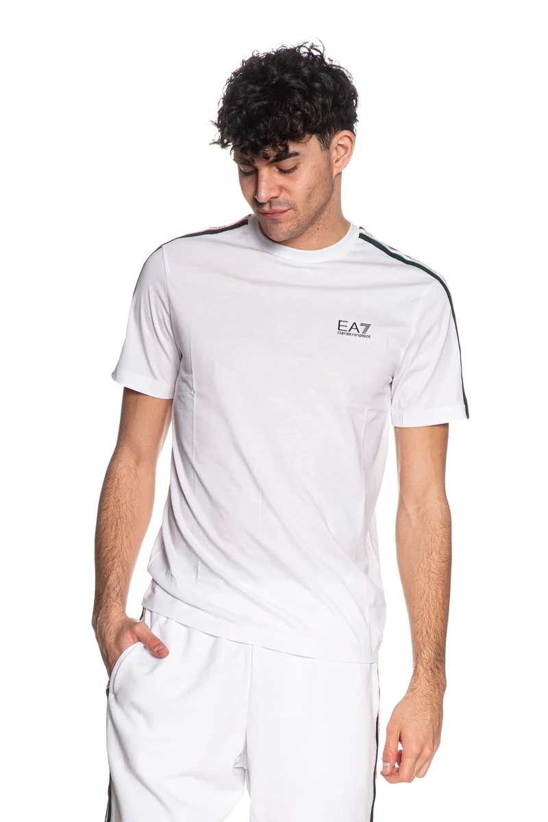 T-Shirt Ea7 Italian Spirit Da Uomo Bianca