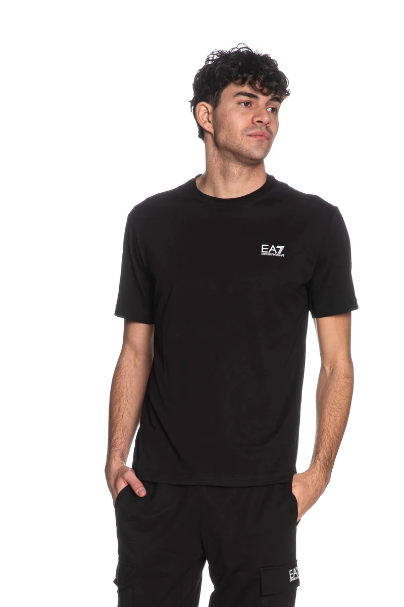 T Shirt Ea7 Train Core Id Back Ptd Ss Tee Da Uomo Nera