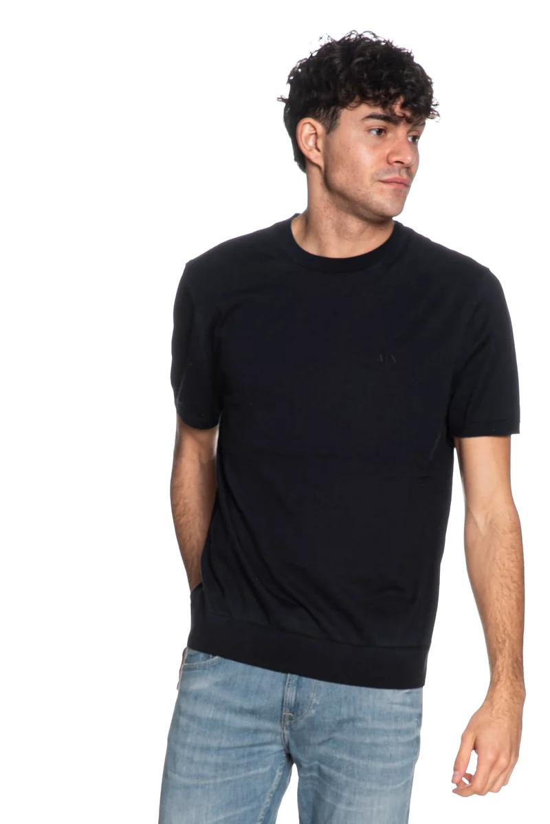 Maglia Armani Exchange New Pull Ss Da Uomo Blu Notte