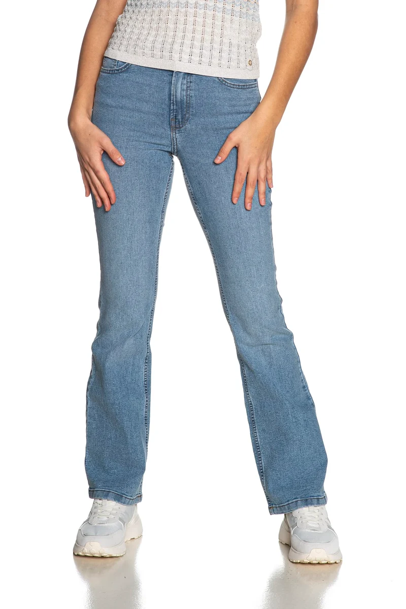 Jeans Jdy Moon Hw Boot Da Donna Denim Light Blu