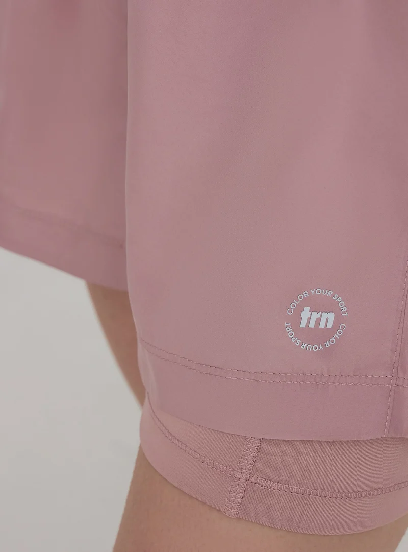 Shorts sportivi con leggings