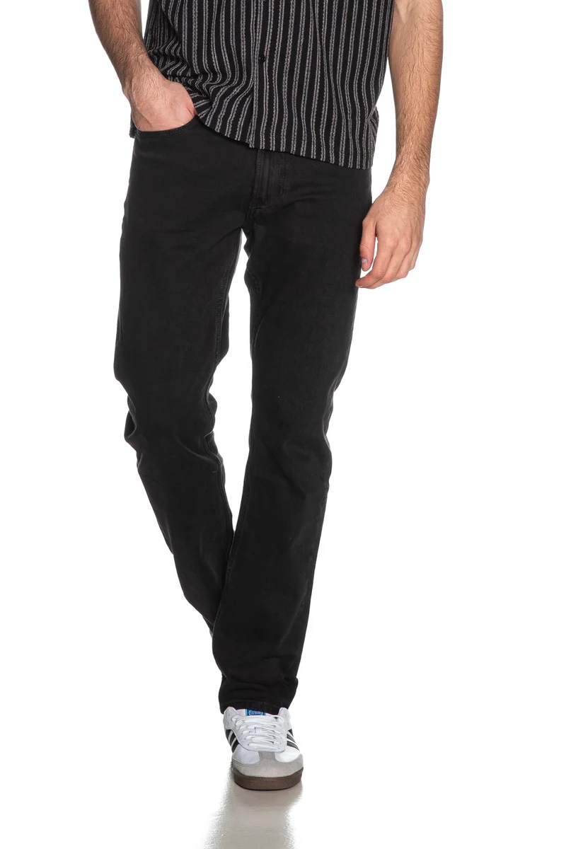 Jeans Calvin Klein Str Jaguar Da Uomo Denim Nero