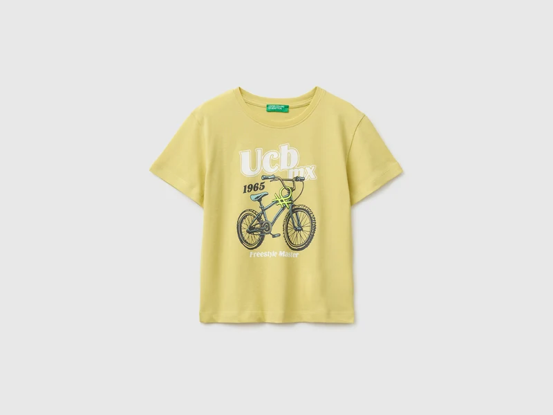 T-shirt in cotone bio con stampa logo