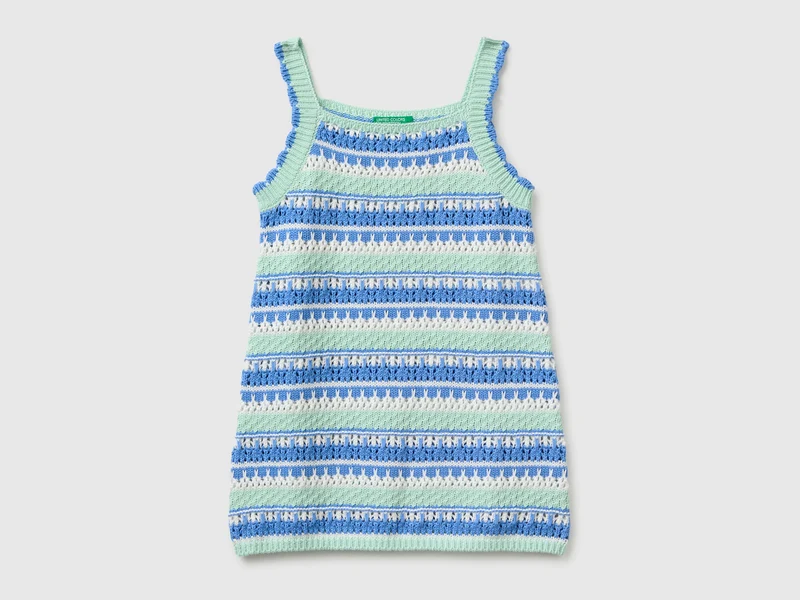 Vestito crochet multicolor