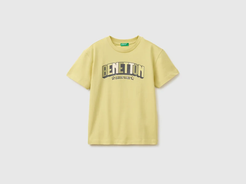 T-shirt in cotone bio con stampa logo