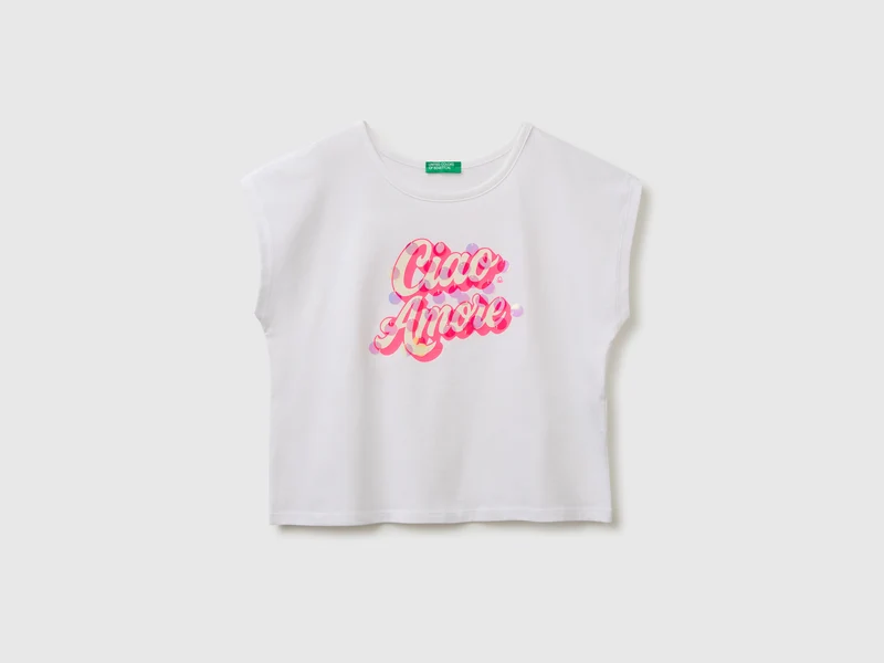 T-shirt con paillettes