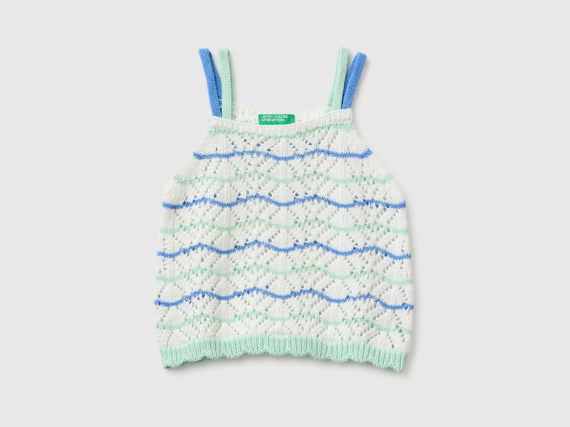 Top crochet multicolor