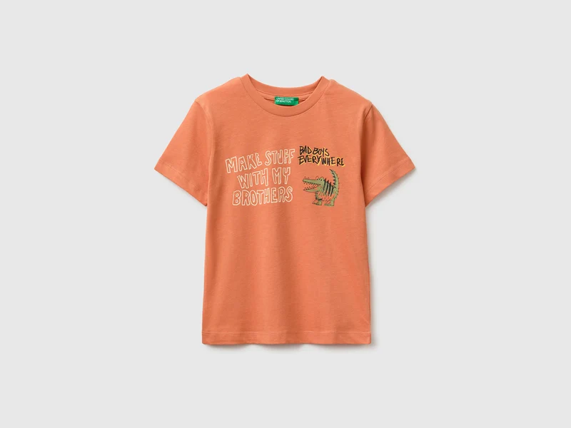 T-shirt girocollo con stampa