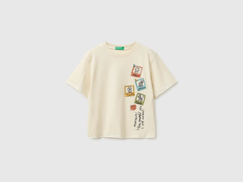 T-shirt morbida con stampa