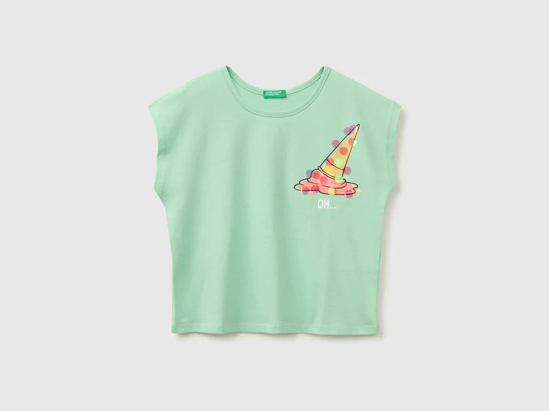 T-shirt con paillettes