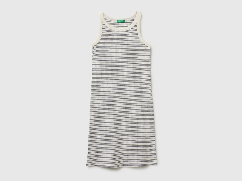 Vestito midi rigato