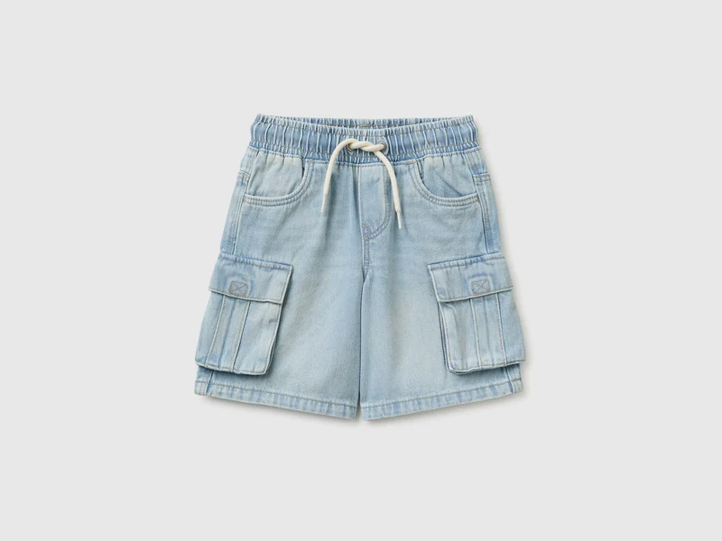 Bermuda di jeans con tasconi