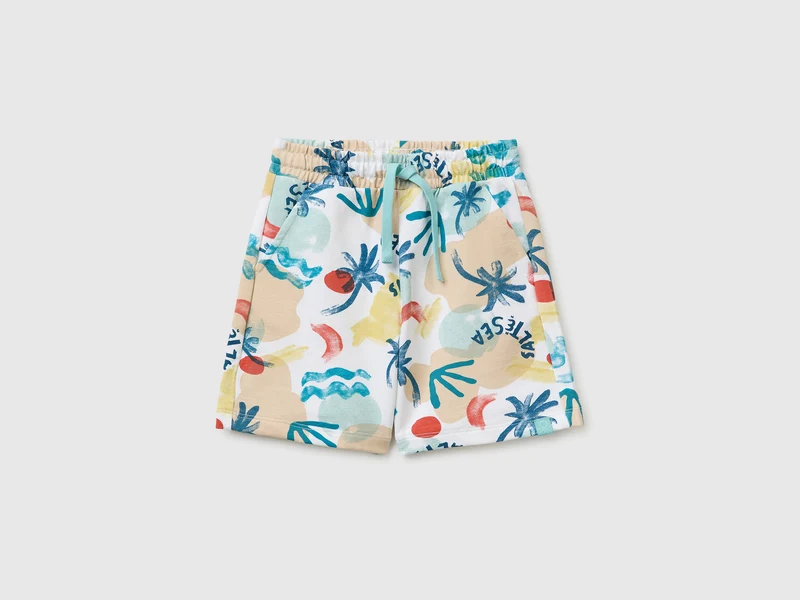 Bermuda con stampa tropical