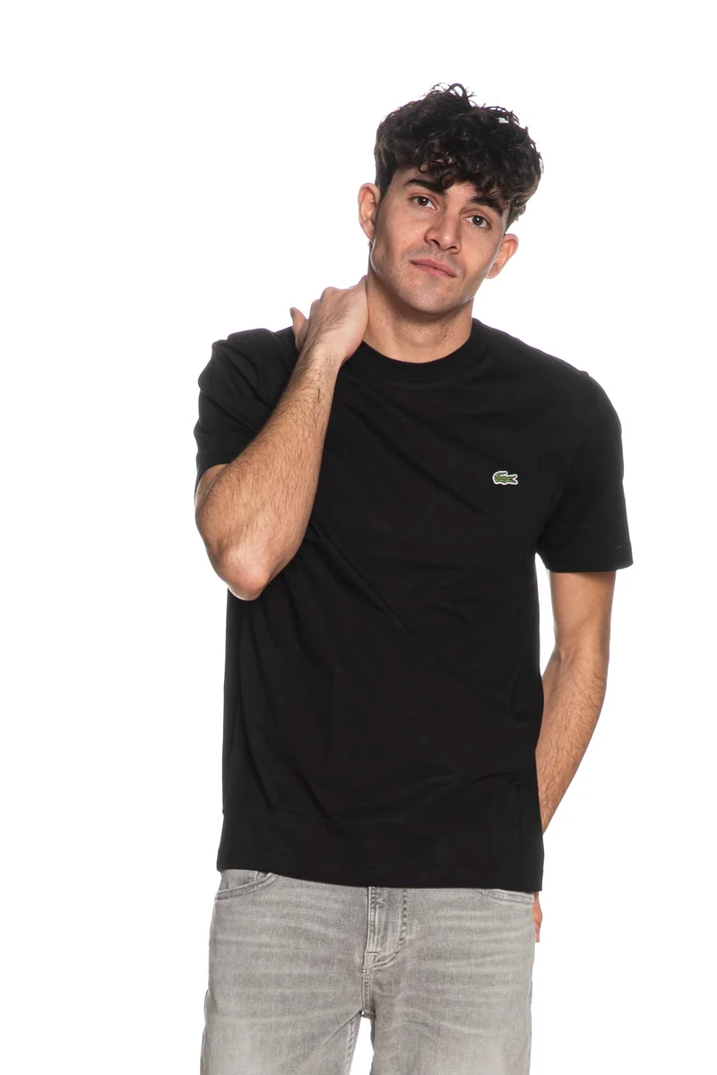 T Shirt Lacoste Th7318 Da Uomo Nera