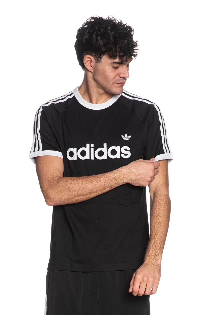 T Shirt Adidas Originals 3s Maxi Lg Da Uomo Nera