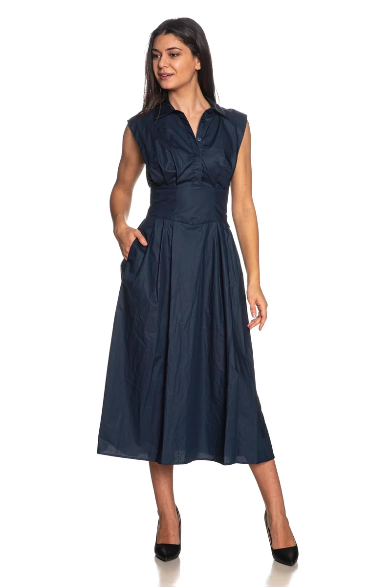 Vestito Lungo Sl Cherry Dress Da Donna Blu Navy