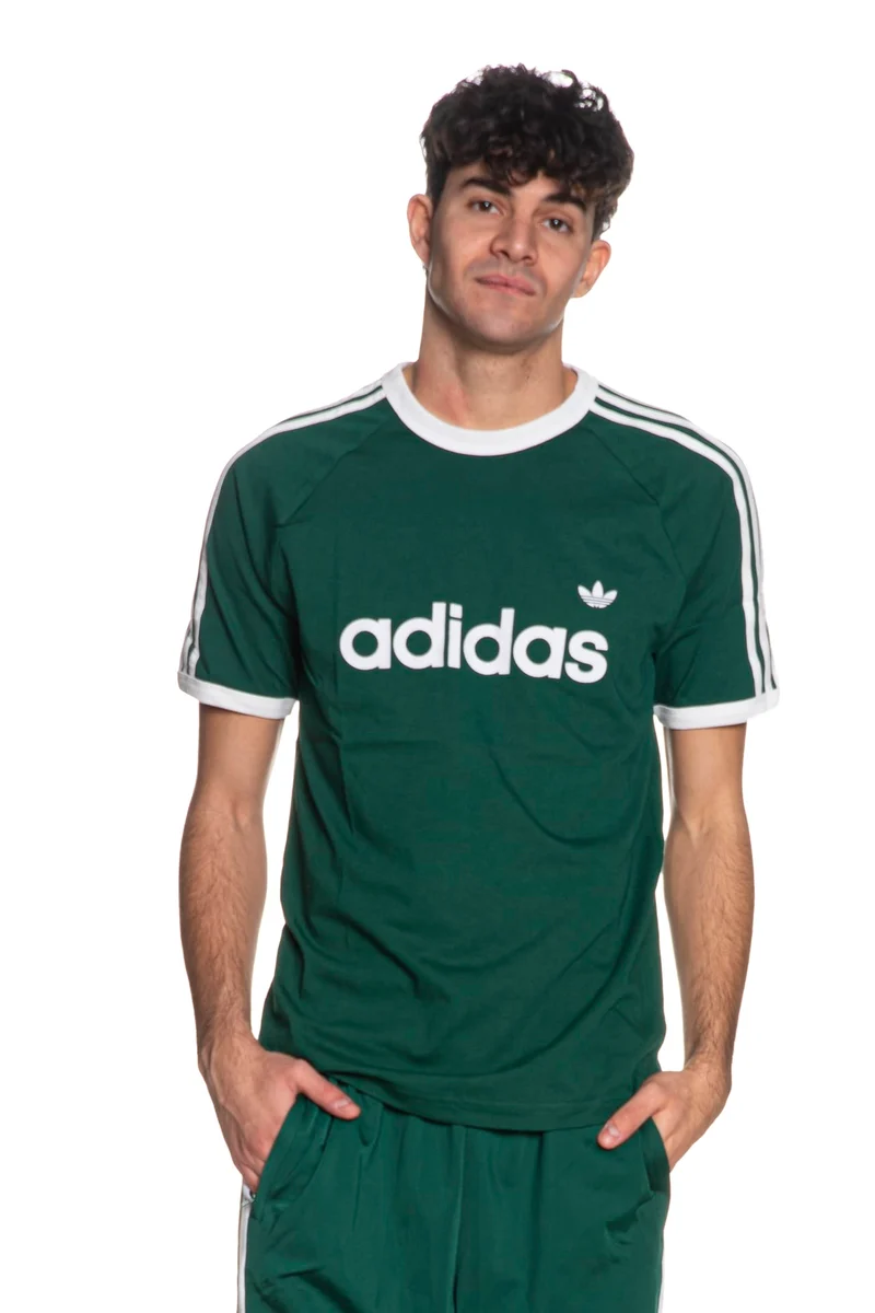 T Shirt Adidas Originals 3s Tee Lg Da Uomo Verde Bottiglia