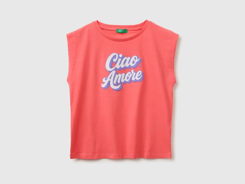 T-shirt con effetto rigonfio