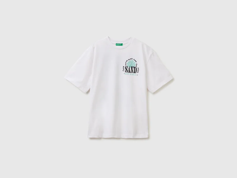 T-shirt over fit con stampa fotografica