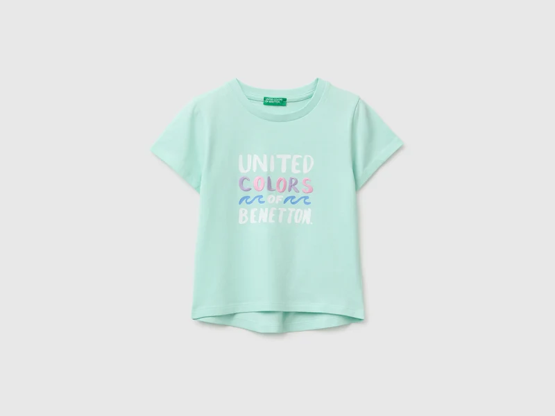 T-shirt con stampa e ricamo