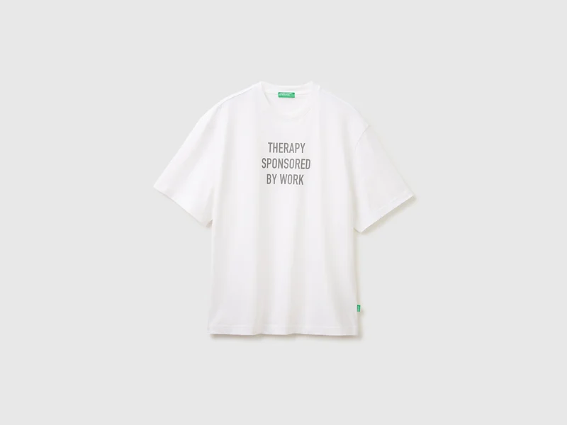 T-shirt relaxed fit con stampa