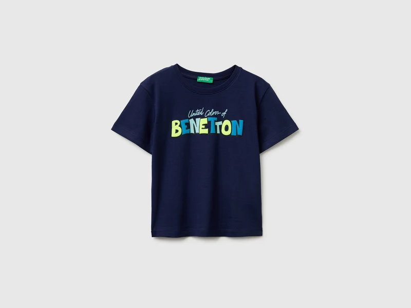T-shirt in cotone bio con stampa logo