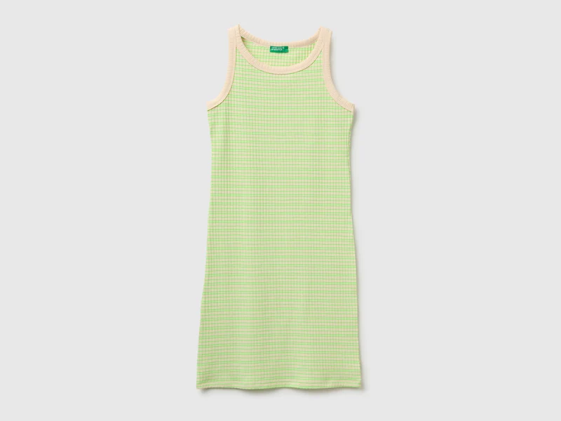 Vestito midi rigato