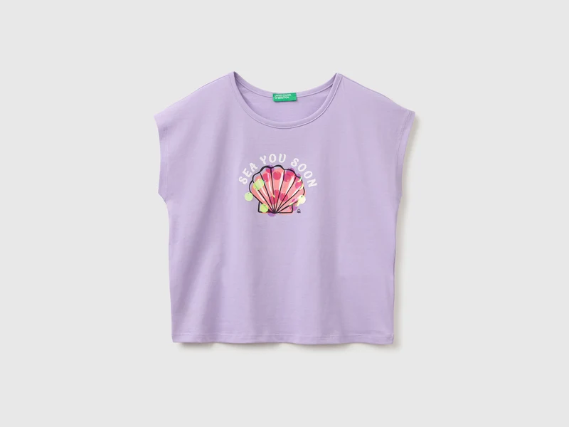 T-shirt con paillettes