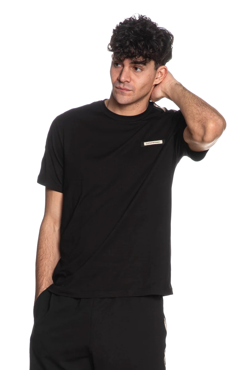 T-Shirt Ea7 Train Lg Series Tp Tee Da Uomo Nera