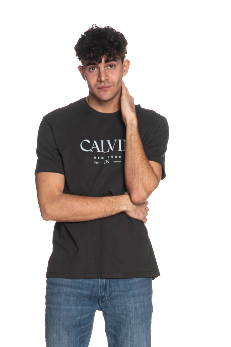 T Shirt Calvin Klein 20s Ln Ck Graphic Tee Da Uomo Carbone