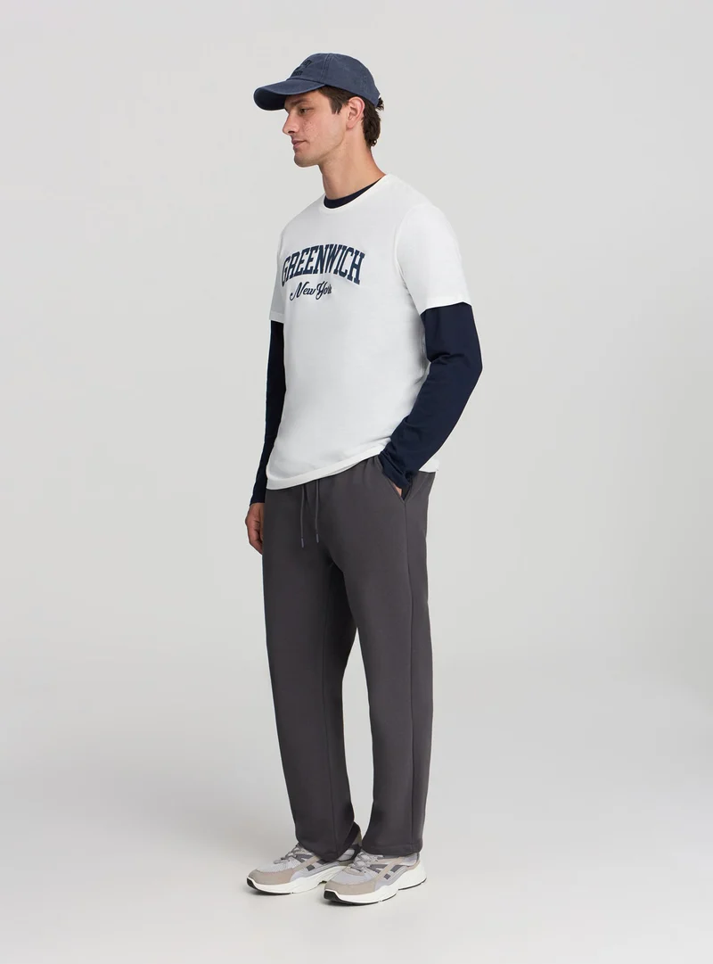 T-shirt stampa college