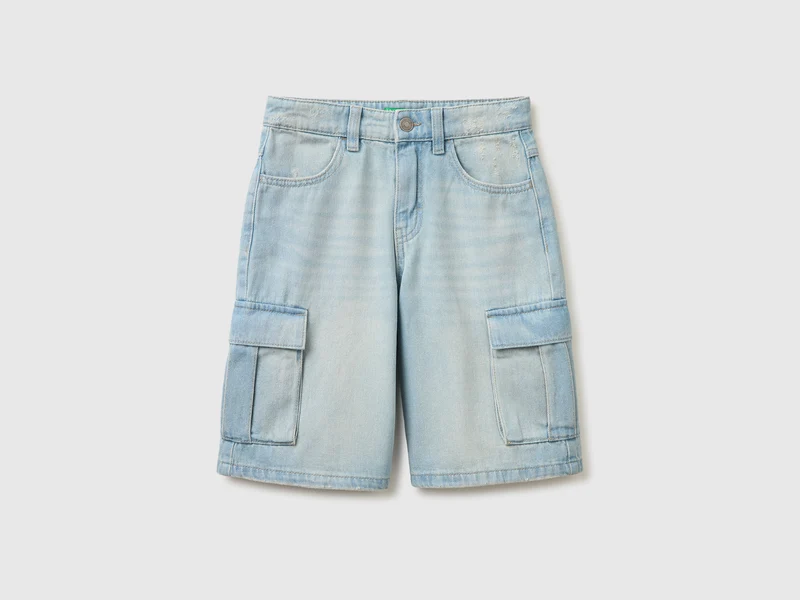 Bermuda di jeans con tasconi