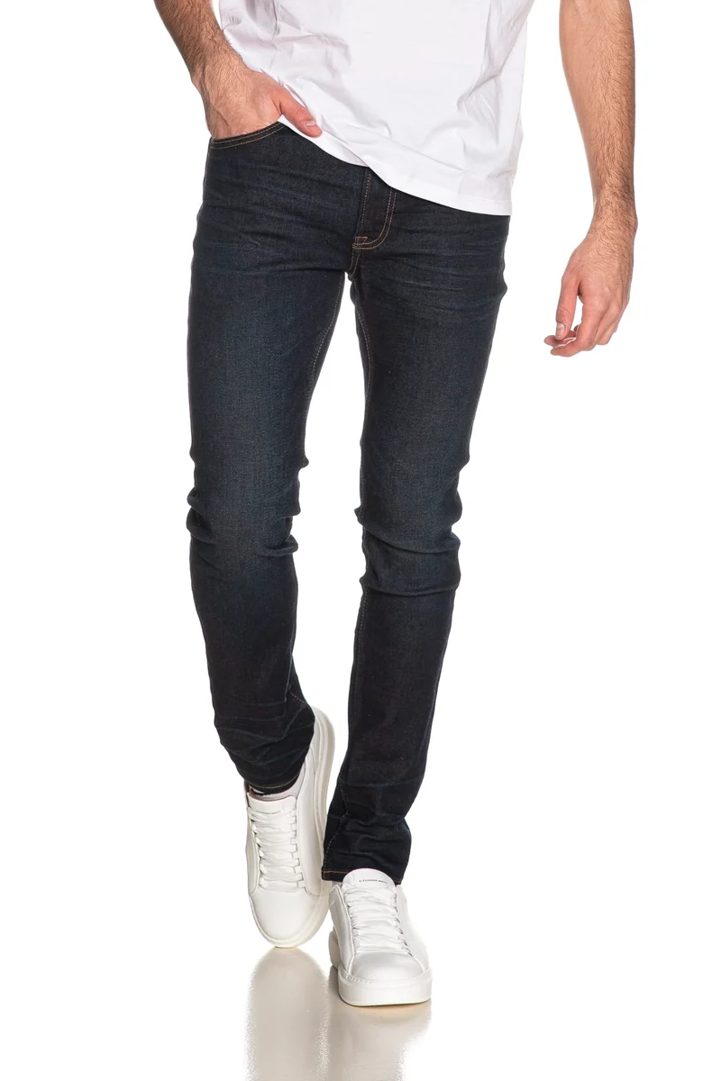 Jeans Calvin Klein Vintage Rinse Da Uomo Denim Dark Blu