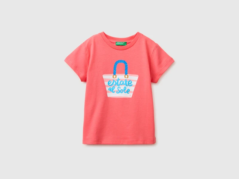 T-shirt regular fit con stampa