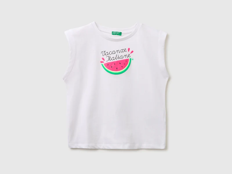 T-shirt con effetto rigonfio