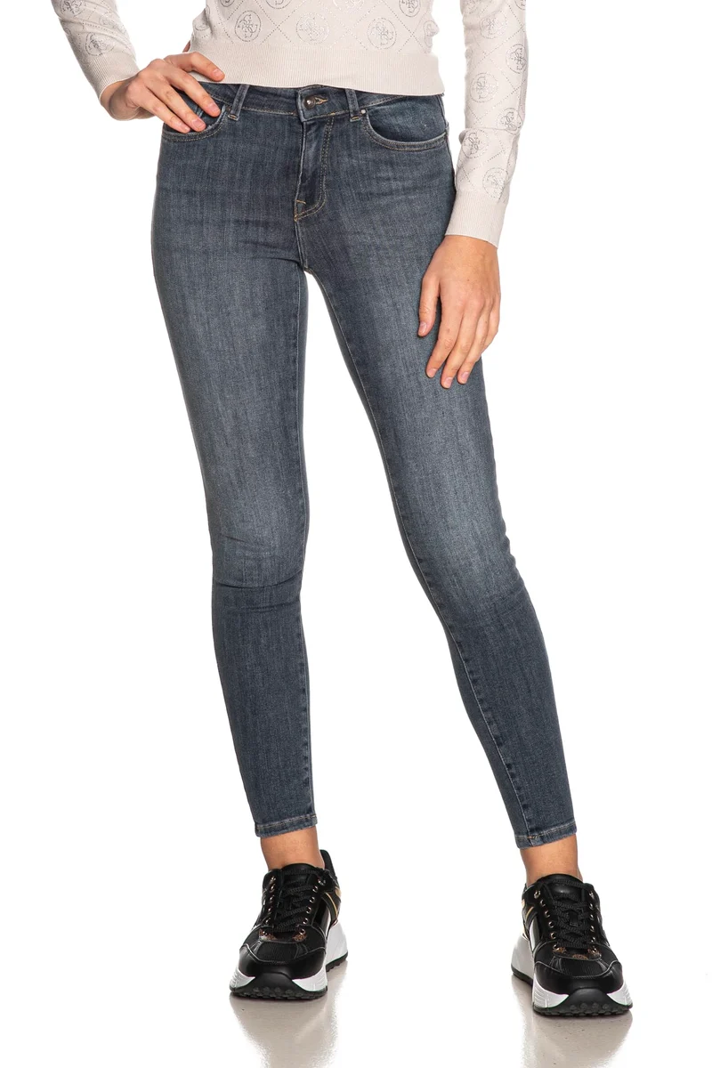 Jeans Only Power Mid Da Donna Denim Blu Fumo