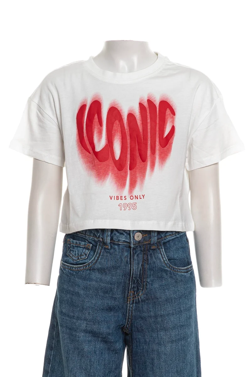 T Shirt Kids Only Daphne Vibes Da Bambina Bianca