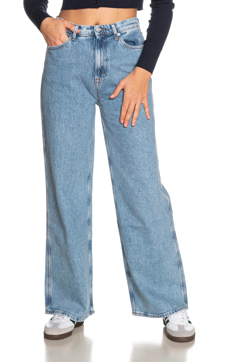 Jeans Tommy Hilfiger Claire Hr Wd Da Donna Denim Medio Blu