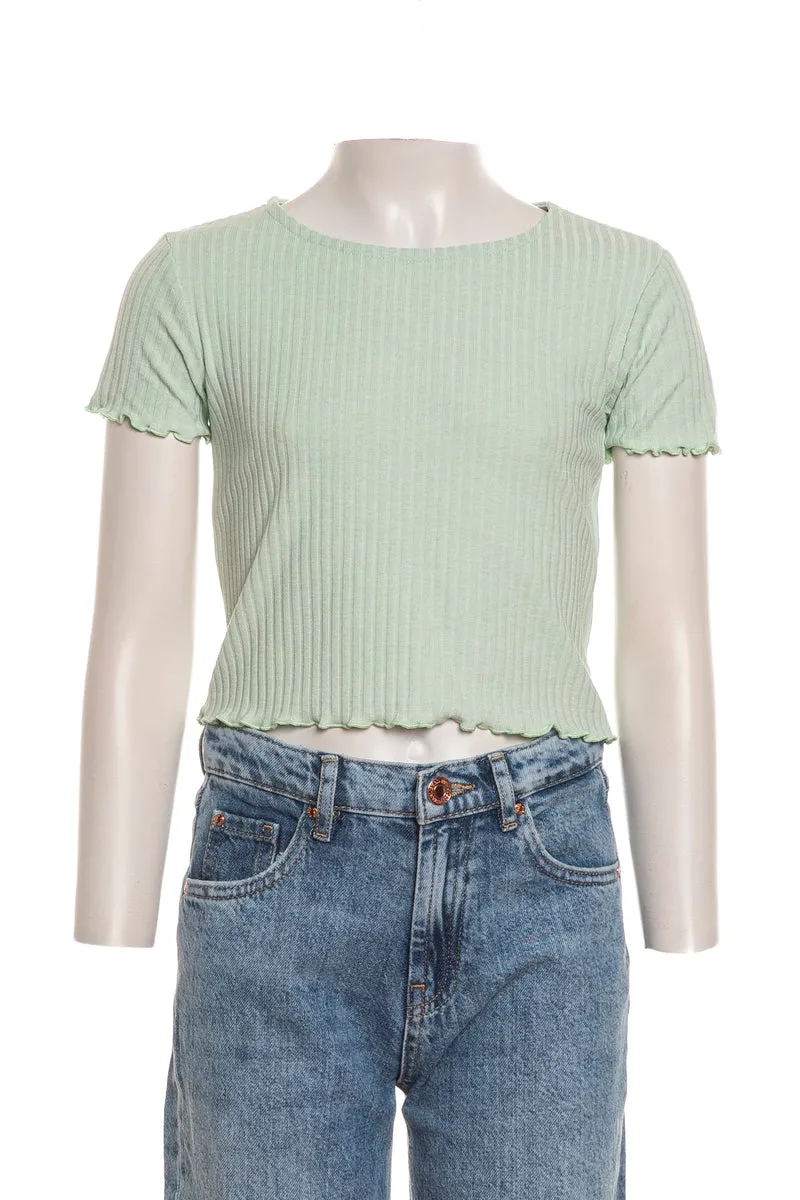 T Shirt Top Kids Only Nella Yunior Da Bambina Verde Tea