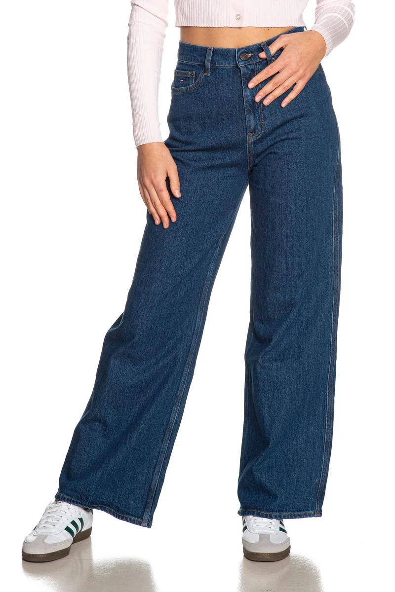 Jeans Tommy Hilfiger Claire Hr Wd Da Donna Denim Dark Blu