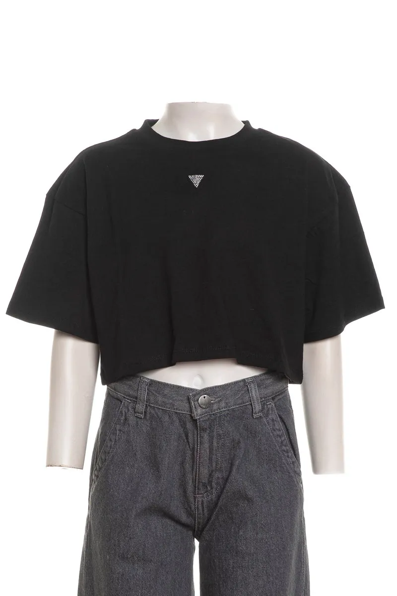 T Shirt Guess Ovs Crp Da Bambina Nera