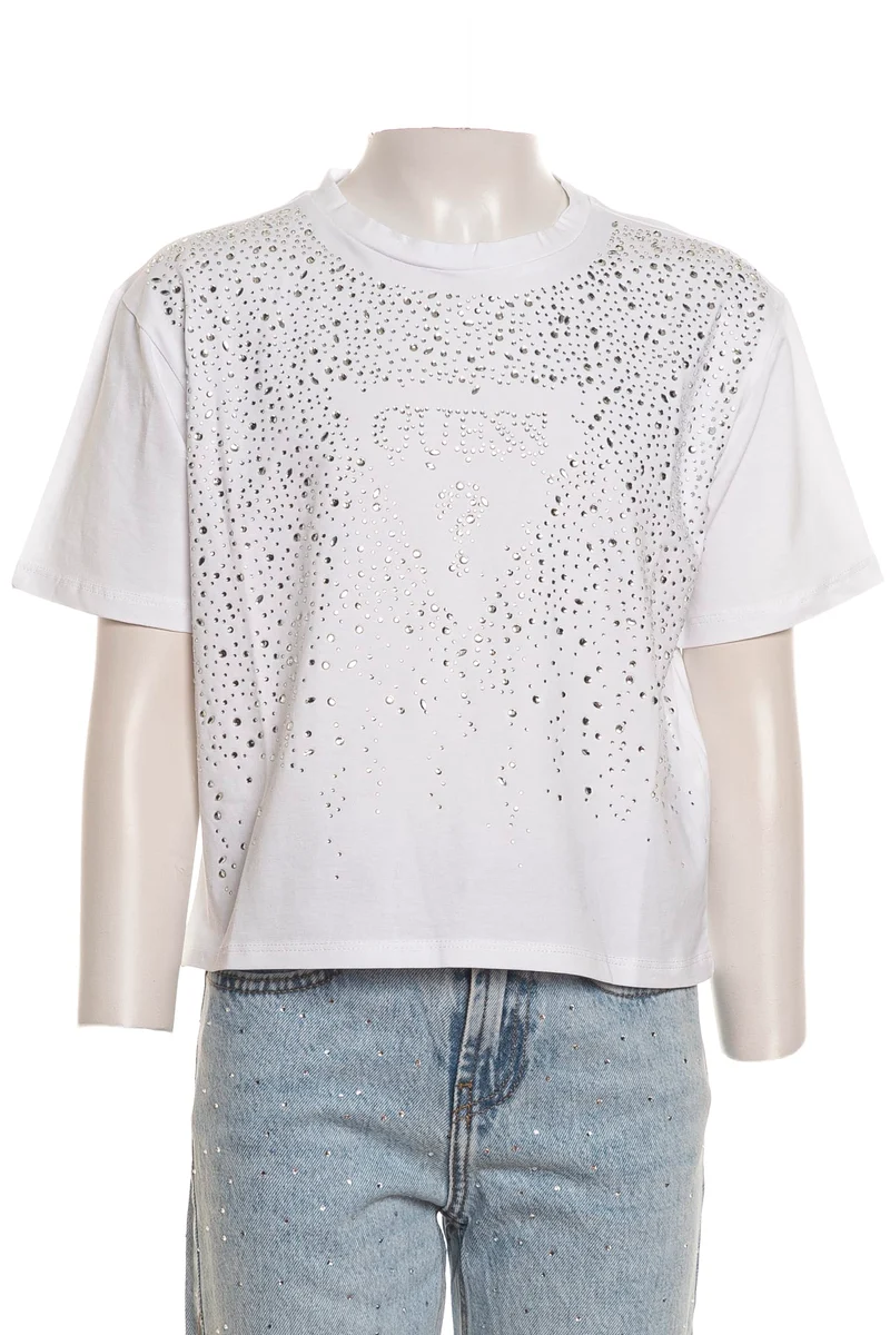 T Shirt Guess Bx Bright Da Bambina Bianca