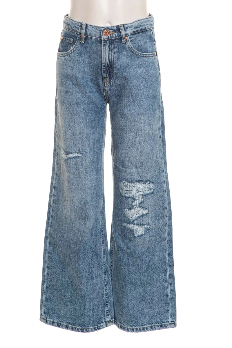 Jeans Guess 90's Fit Rigid Da Bambina Denim Light Medium Blu