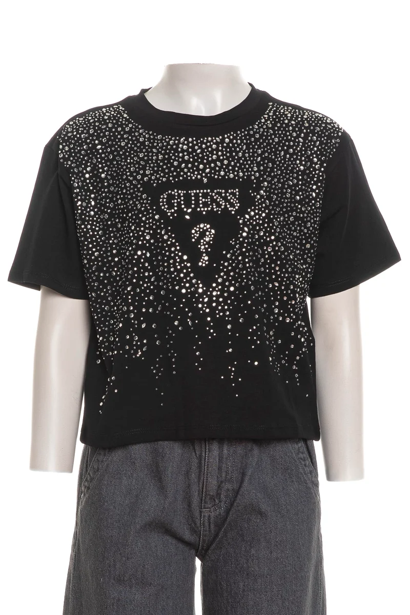 T Shirt Guess Bx Md Bright Da Bambina Nera