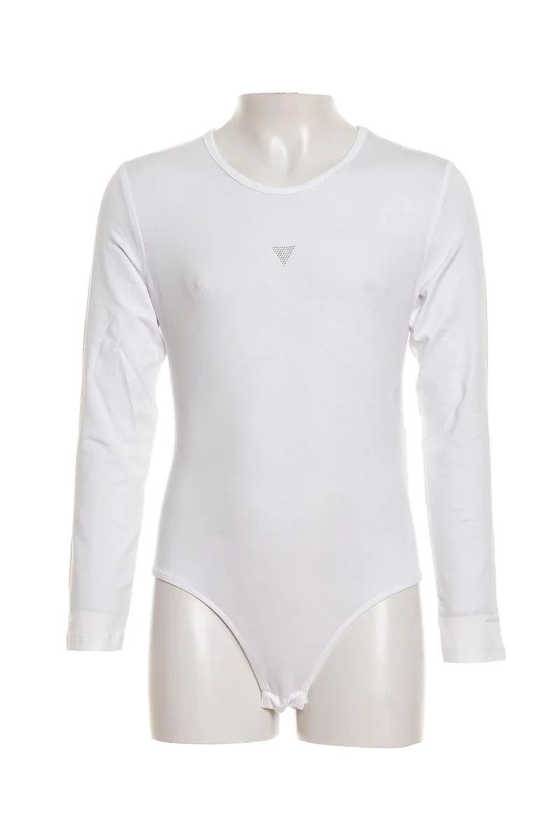 Body Guess Ls Da Bambina Bianco