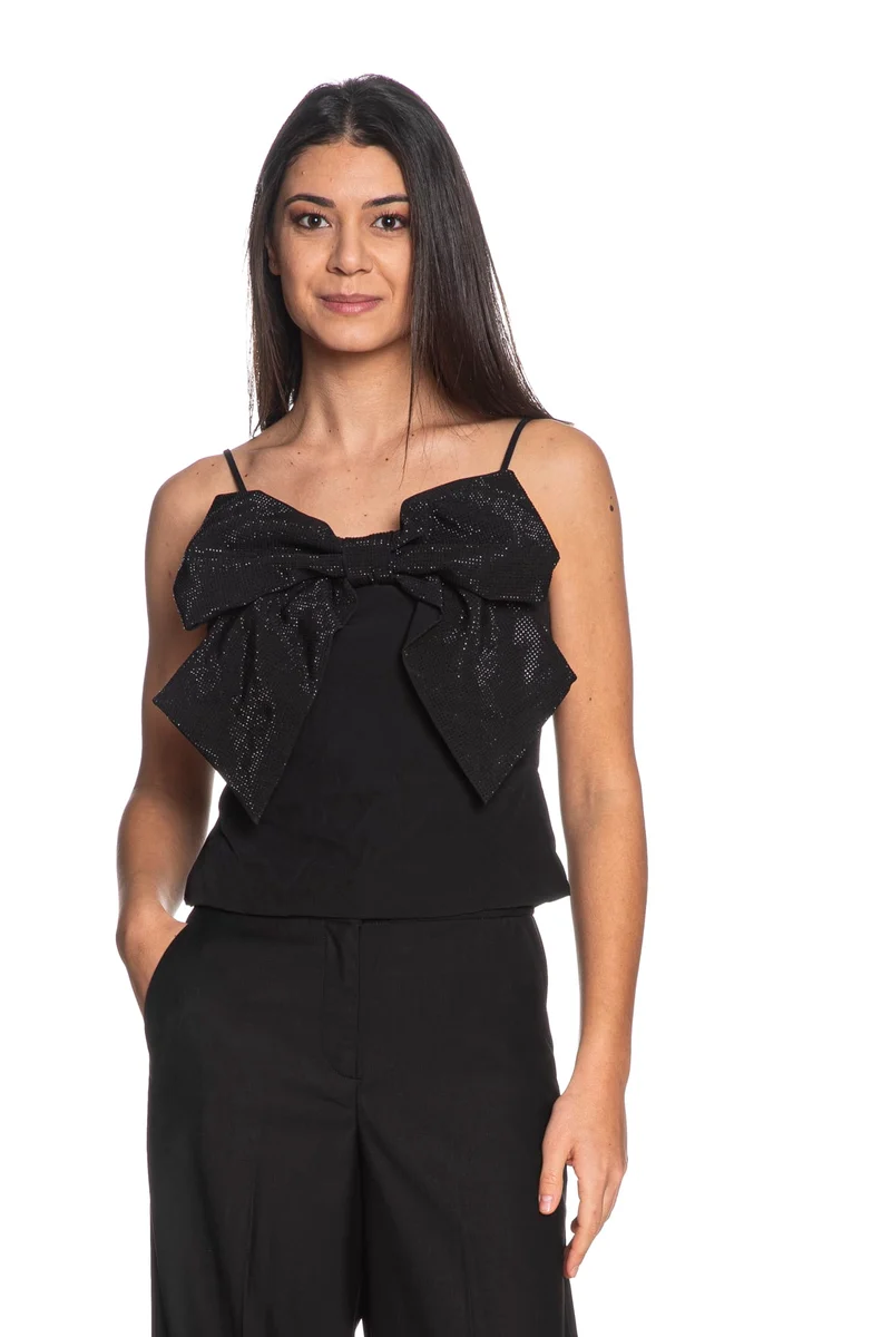 Top Only Ginie Rhi Da Donna Nero