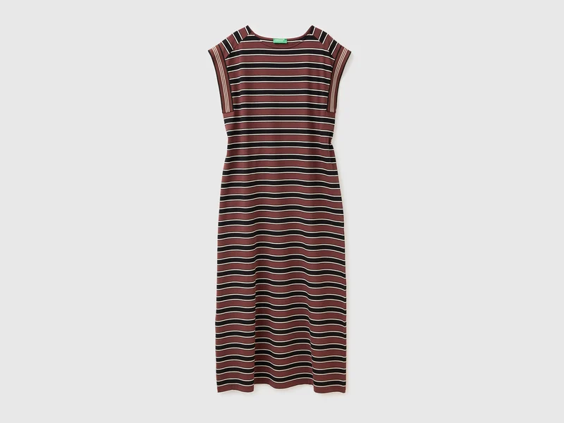 Vestito lungo a righe