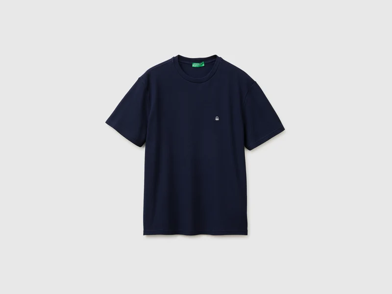 T-shirt in piquet di cotone bio