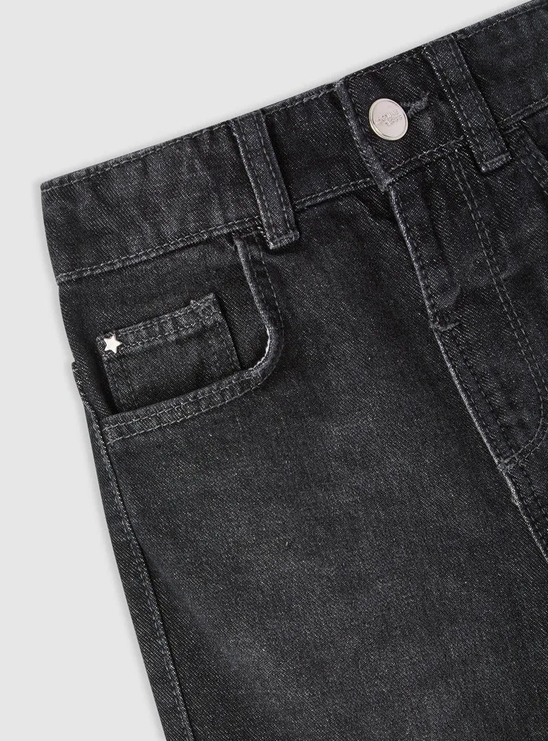 Jeans cargo wide leg
